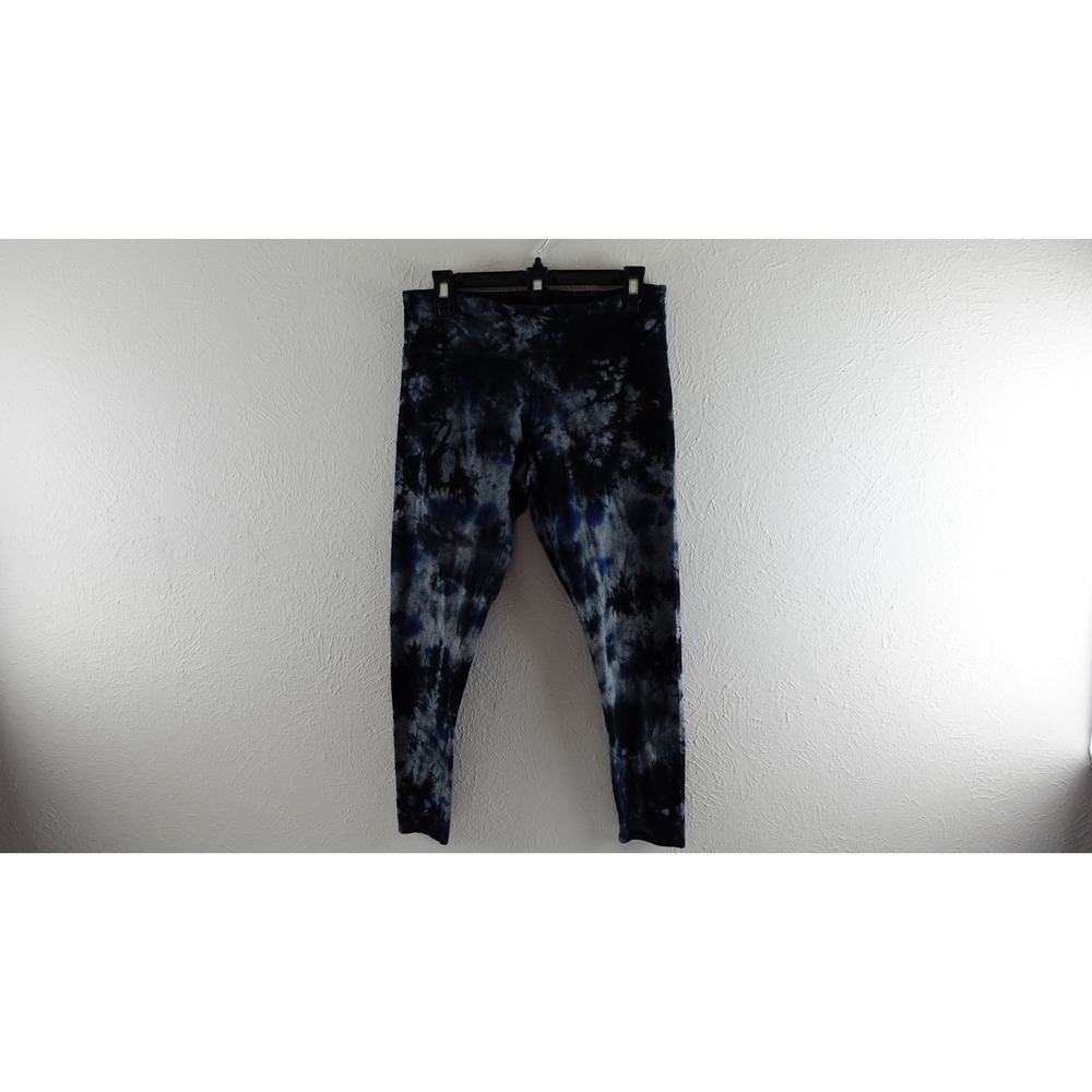 Calvin Klein Performance Blue Abstract Print Crop Sport Leggings Women's size m